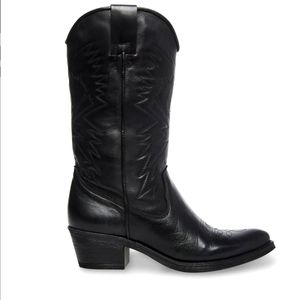 Hayward black leather boots